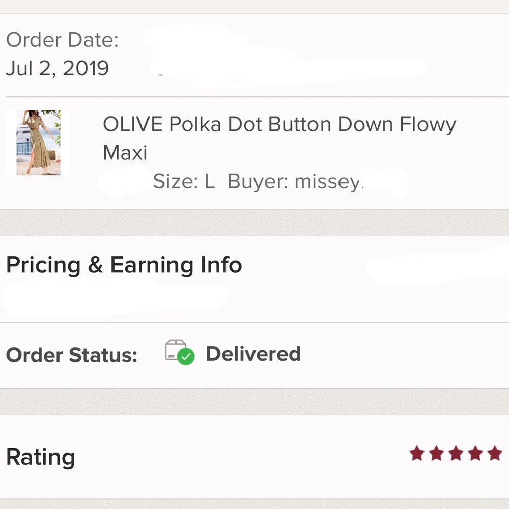 ❤️LAST OLIVE Polka Dot  Button Down Flowy Maxi - Picture 4 of 4